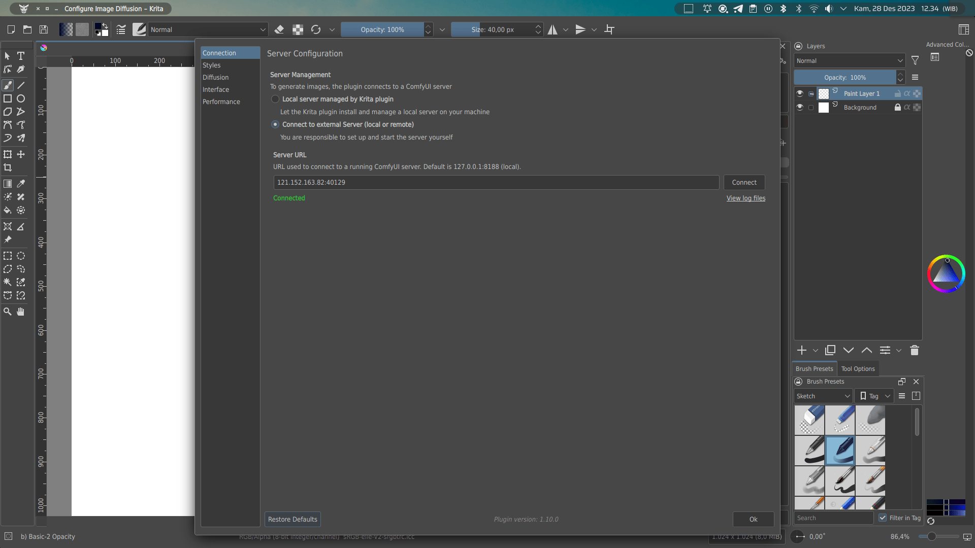 Krita Image AI Generator Manager