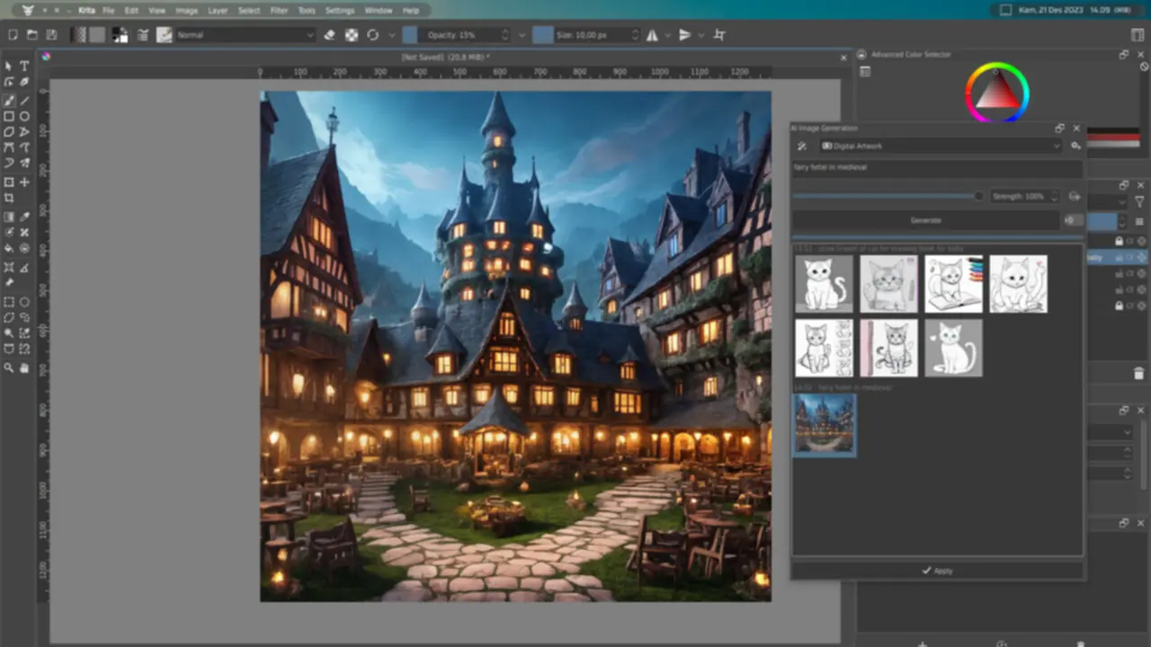 Krita ft. Stable Diffusion