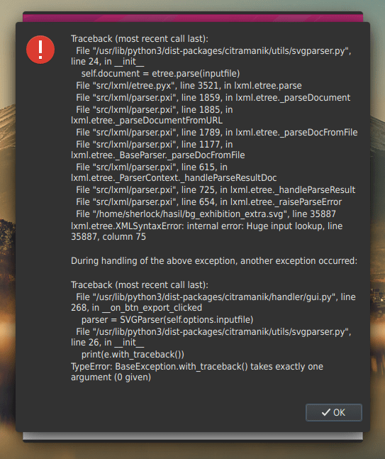 Huge Input Error